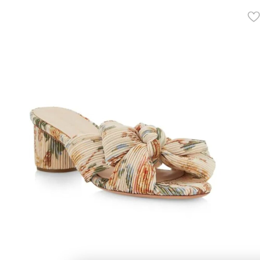 Loeffler Randall Emilia 50MM Pleated Knot Mules